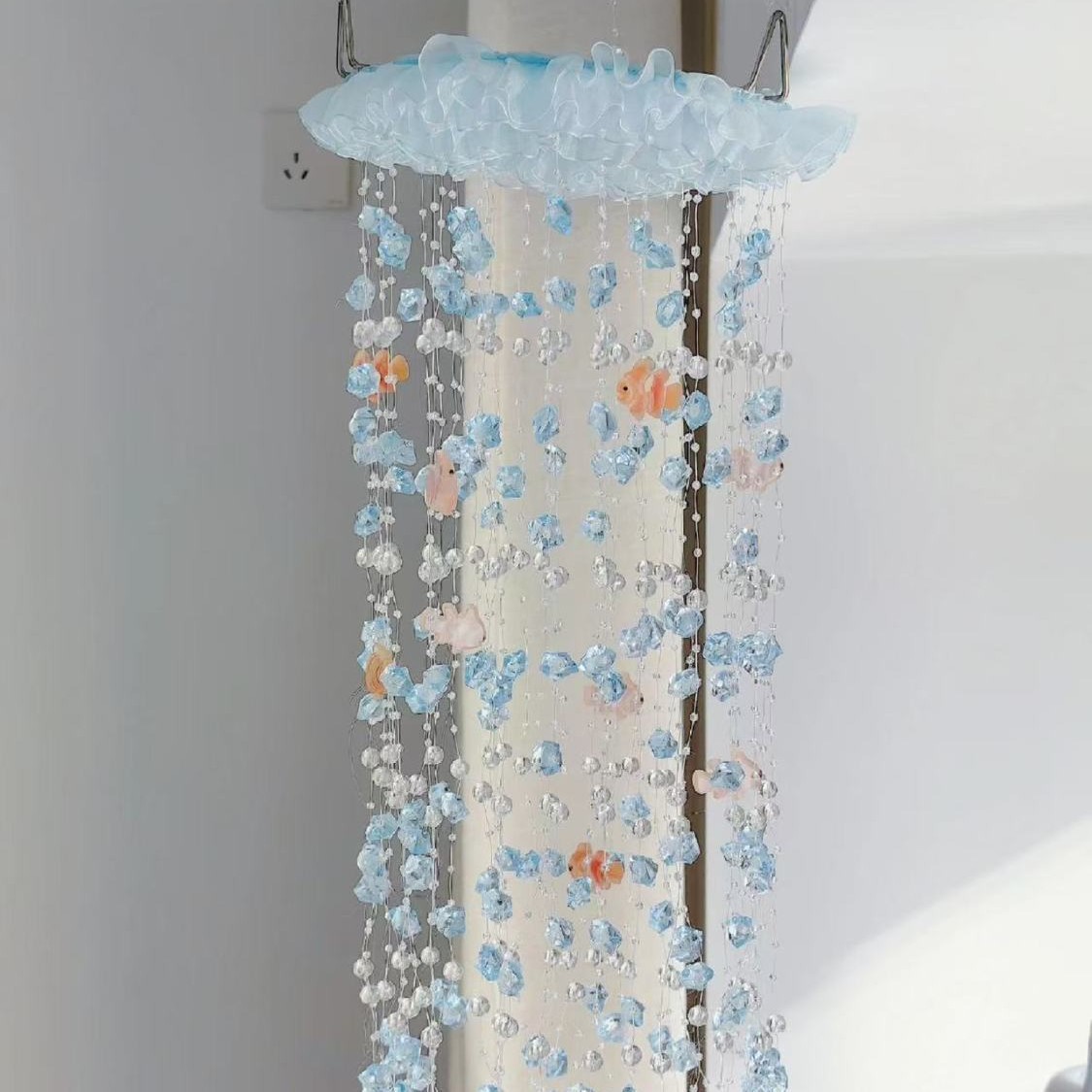 Baby Nursery Decor Girl - Air Koi Courtyard Hanging Wind Chimes