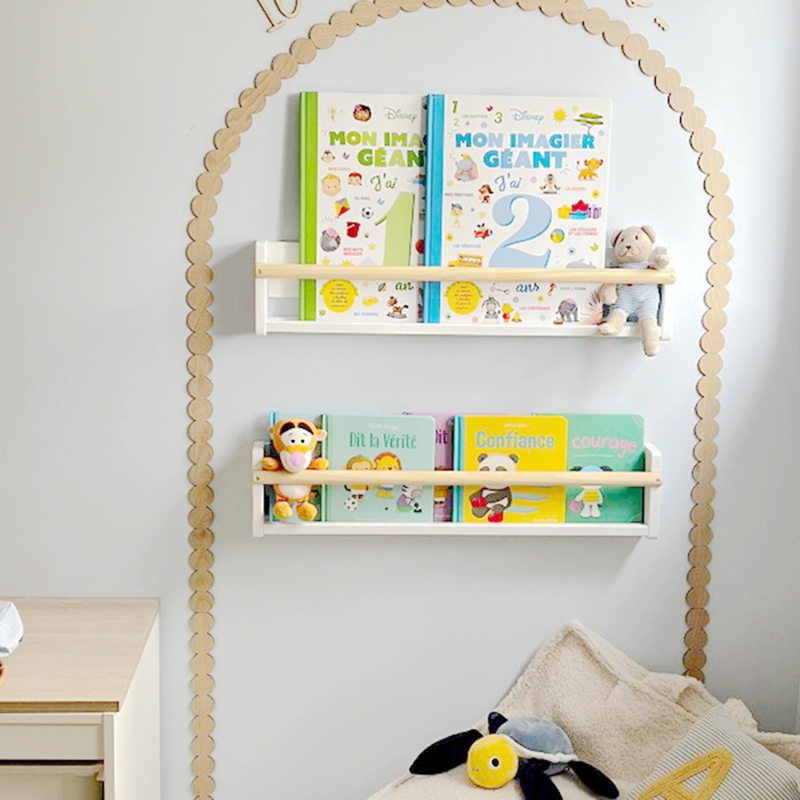 Wall Decal Nursery - Modern Unfinished Wood Wall Arch Decor