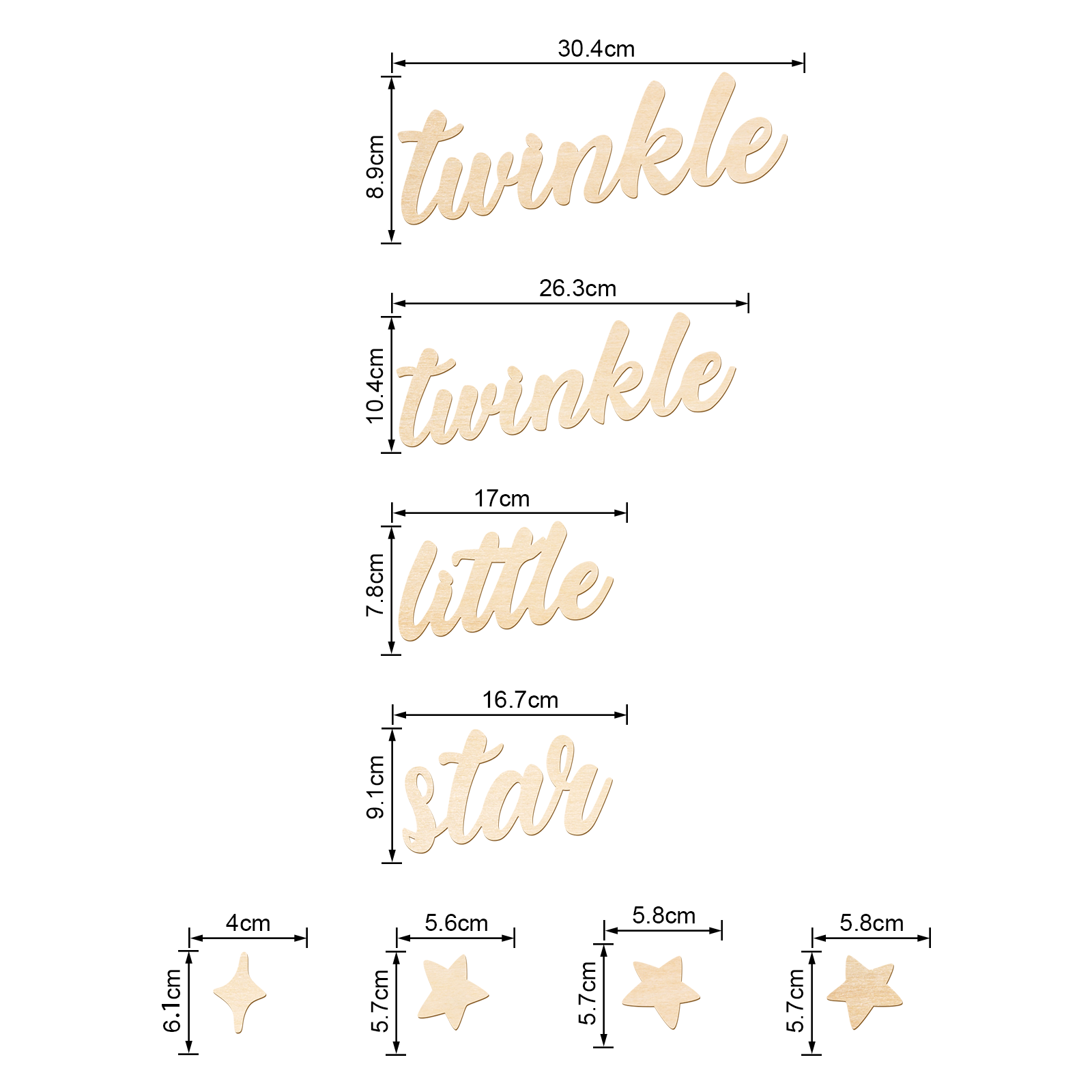 Twinkle Twinkle Little Star Wo - đánh giá và giá Baby Nursery Sign