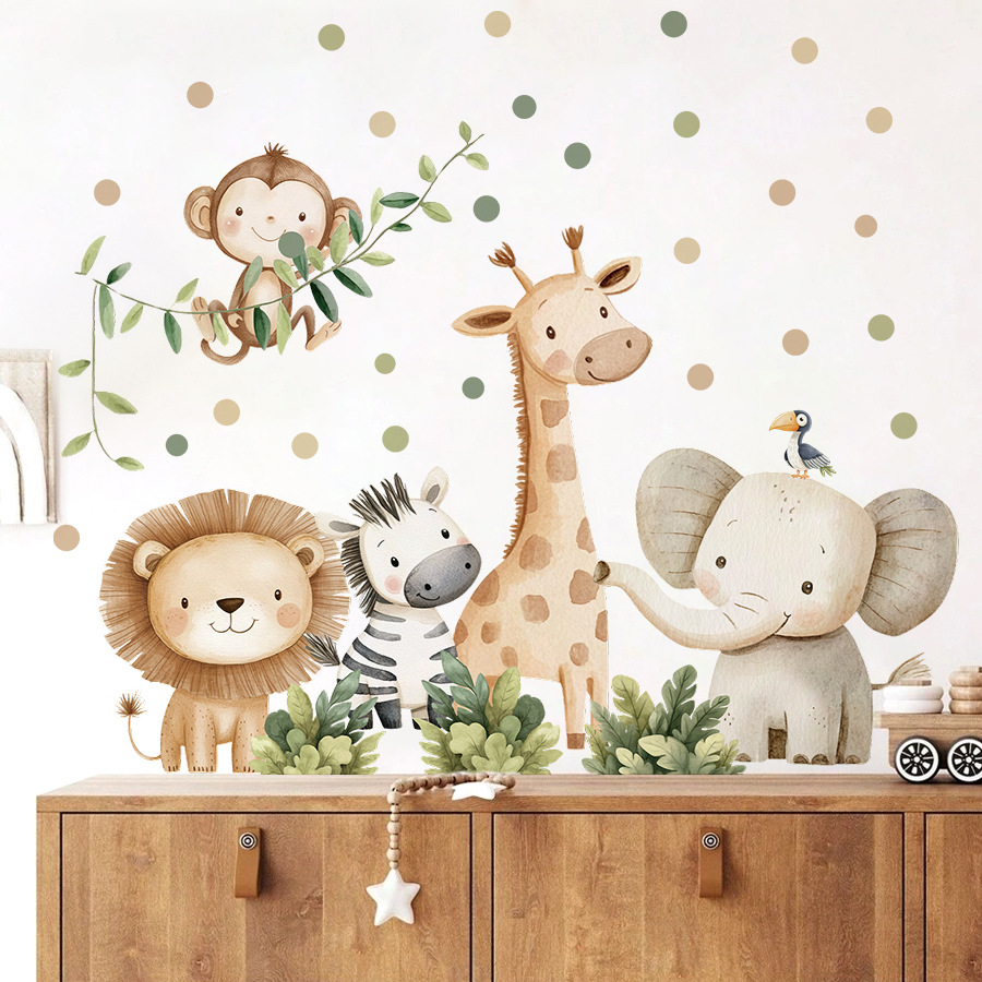 Boho Forest Animals Wall Stick - đánh giá và giá Baby Nursery Elephant