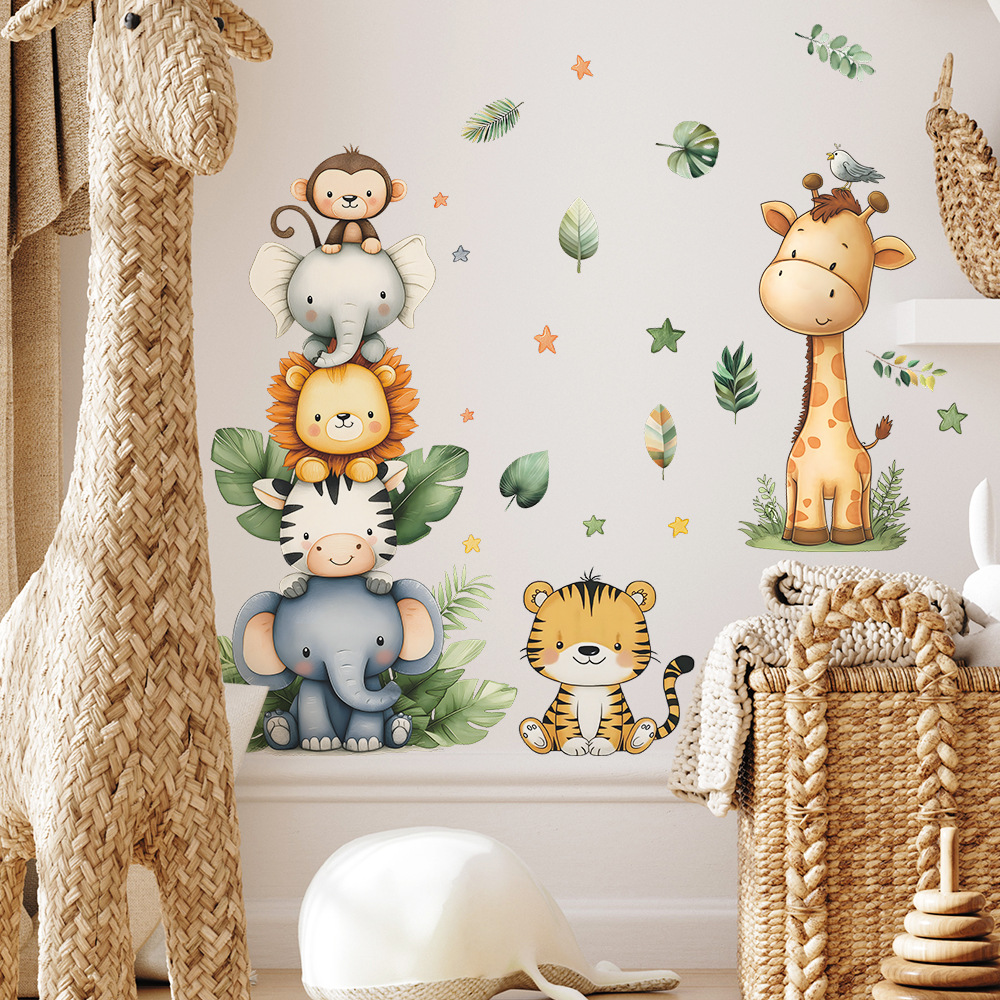 Boho Forest Animals Wall Stick - đánh giá và giá Baby Nursery Elephant