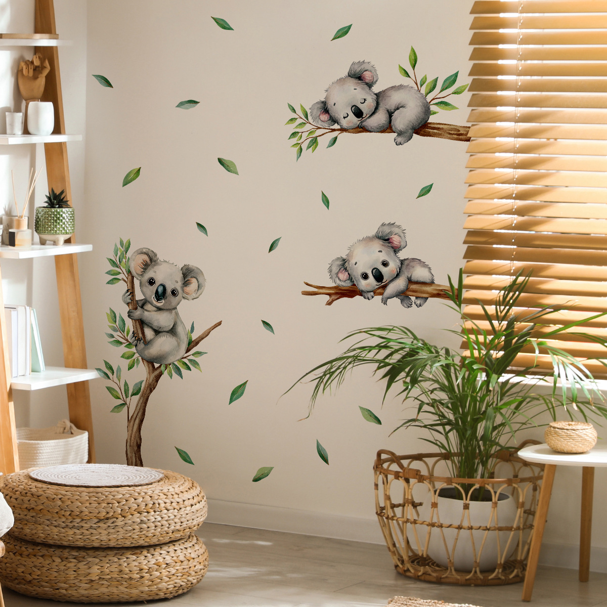 Cartoon Koala Climbing Tree Br - đánh giá và giá Wall Decal Nursery