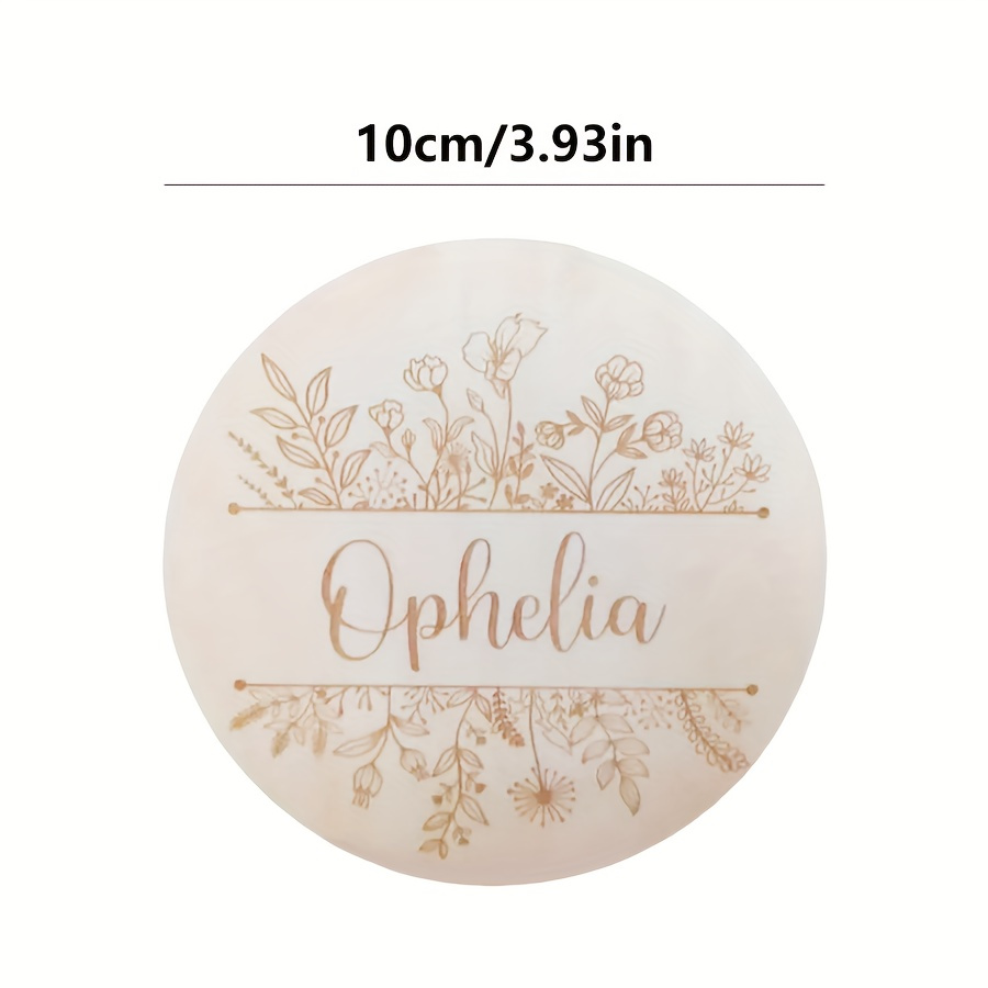 Personalized Floral Engraved N - đánh giá và giá Baby Nursery Sign