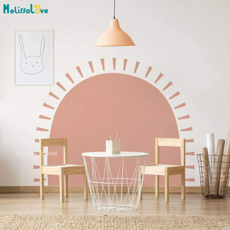 Một Nửa Mặt Trời Boho Decal Dá - đánh giá và giá Wall Decal Nursery