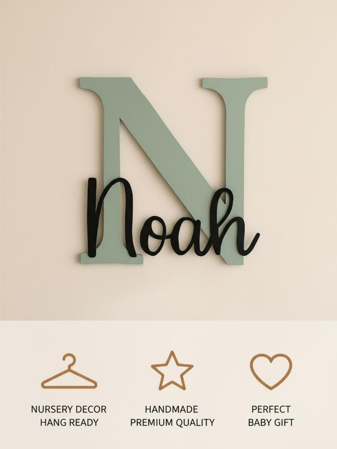 Custom Name Cloud Shaped Woode - đánh giá và giá Baby Nursery Sign