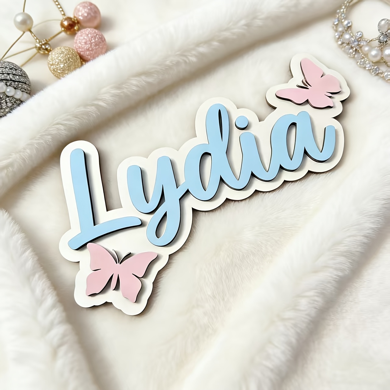 Personalized Blue & Pink Butte - đánh giá và giá Baby Nursery Sign