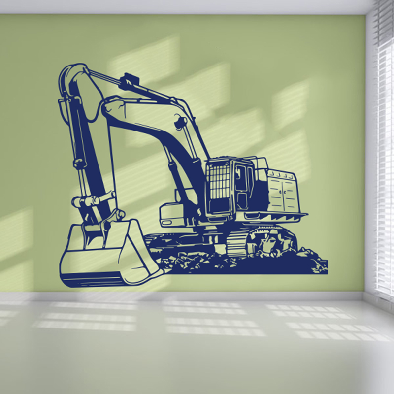 Lớn Nặng Equipmen Xe Xúc Đào D - đánh giá và giá Wall Decal Nursery