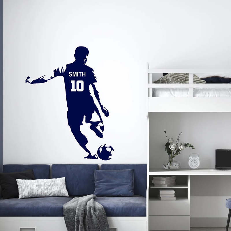 Cá Tính Cầu Thủ Bóng Đá Tên Và - đánh giá và giá Wall Decal Nursery