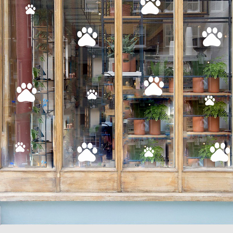Hoạt Hình Chó Mèo Đi Paw In Hì - đánh giá và giá Wall Decal Nursery
