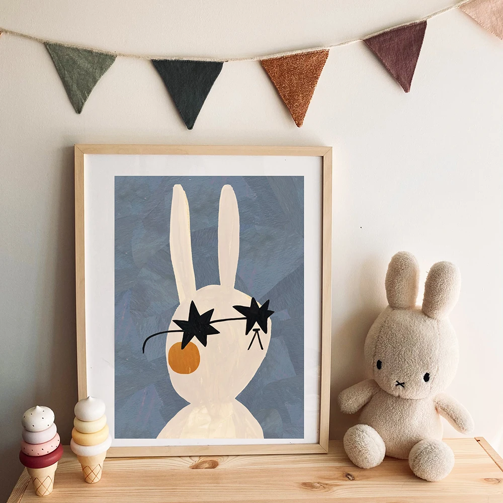 1PC Frameless Funny Cartoon Ra - đánh giá và giá Baby Nursery Quotes