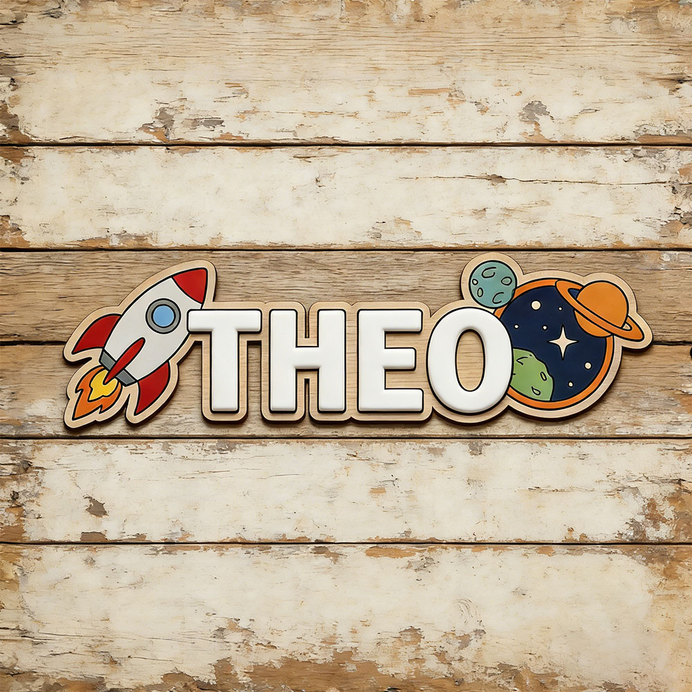 Personalized Space Rocket Name - đánh giá và giá Baby Nursery Sign