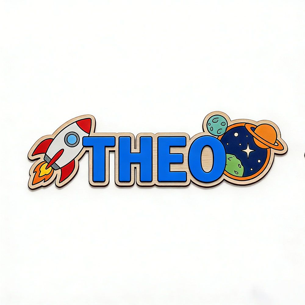 Personalized Space Rocket Name - đánh giá và giá Baby Nursery Sign