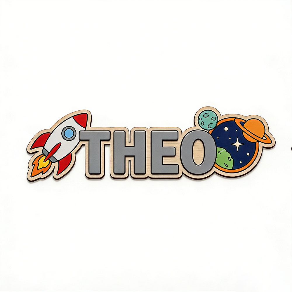 Personalized Space Rocket Name - đánh giá và giá Baby Nursery Sign