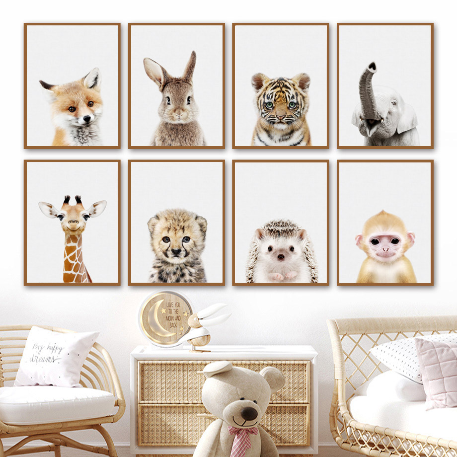 Baby Animals Nursery Posters L - đánh giá và giá Baby Nursery Elephant