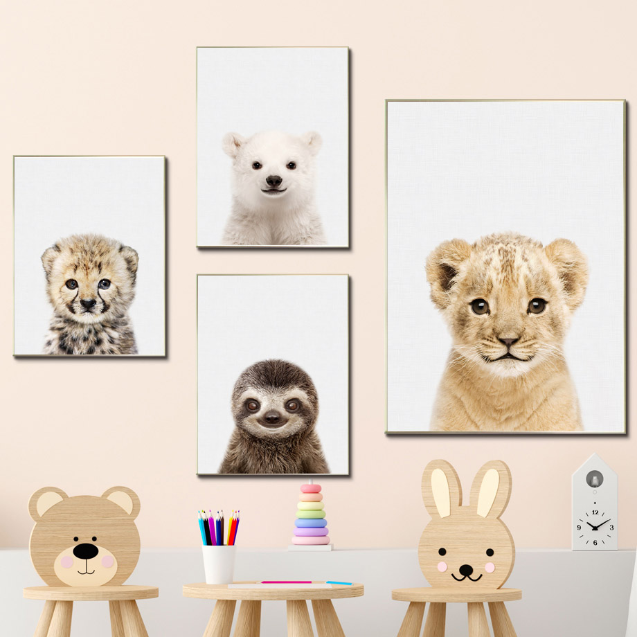 Baby Animals Nursery Posters L - đánh giá và giá Baby Nursery Elephant
