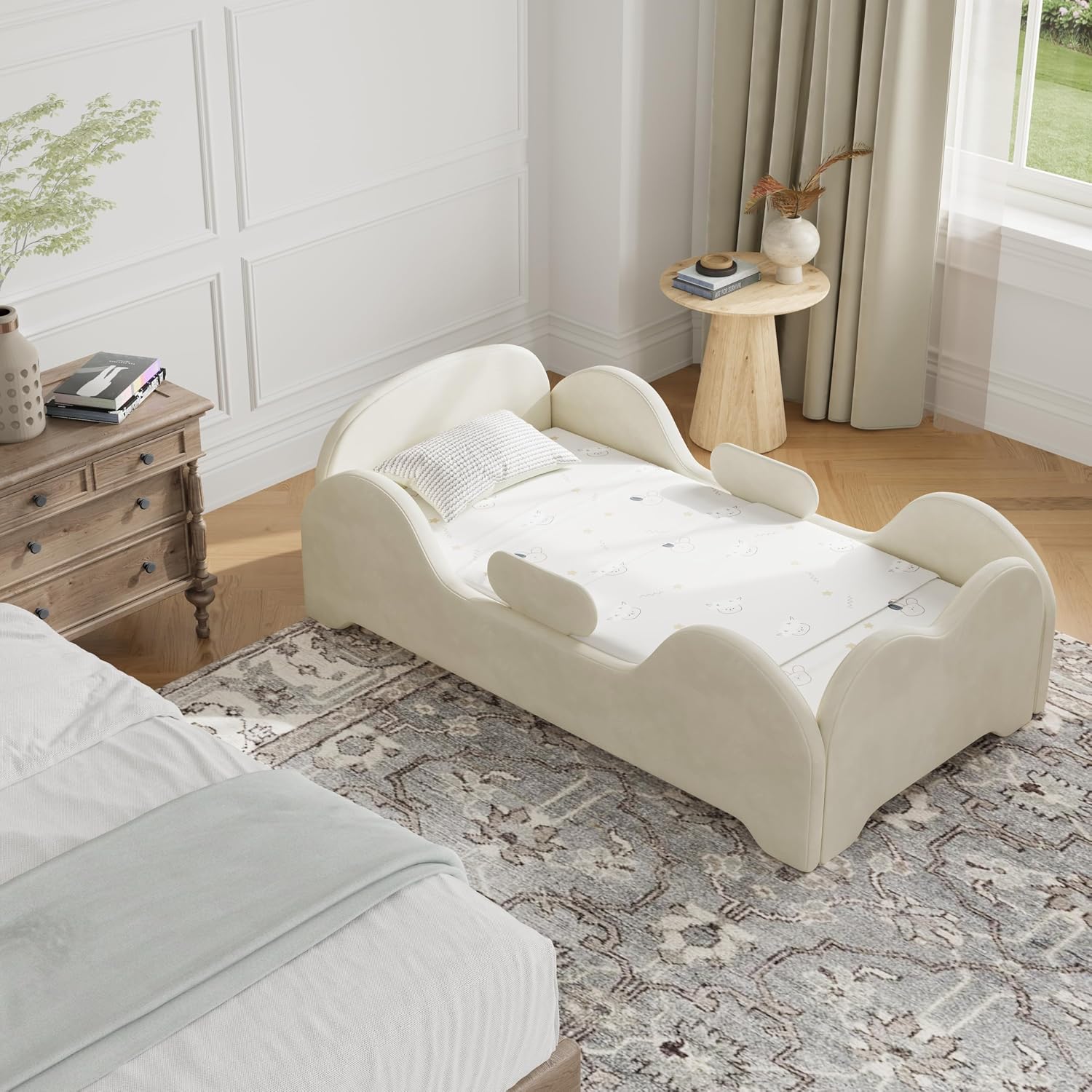 Toddler Floor Bed with Safety  - đánh giá và giá Bed Rail Toddler
