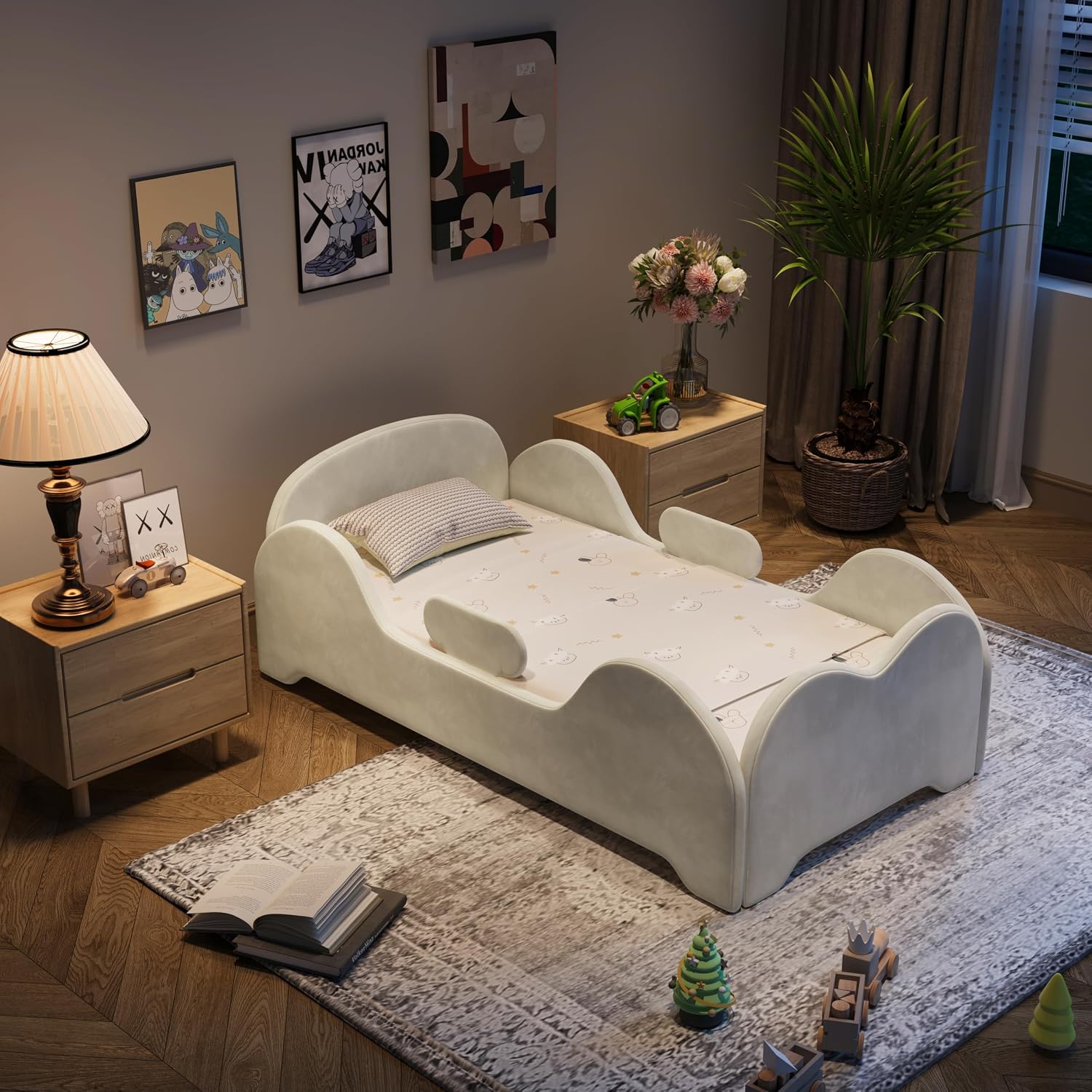 Toddler Floor Bed with Safety  - đánh giá và giá Bed Rail Toddler