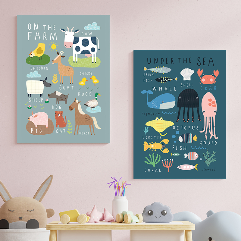 Under The Sea Print On The Far - đánh giá và giá Baby Nursery Under The Sea