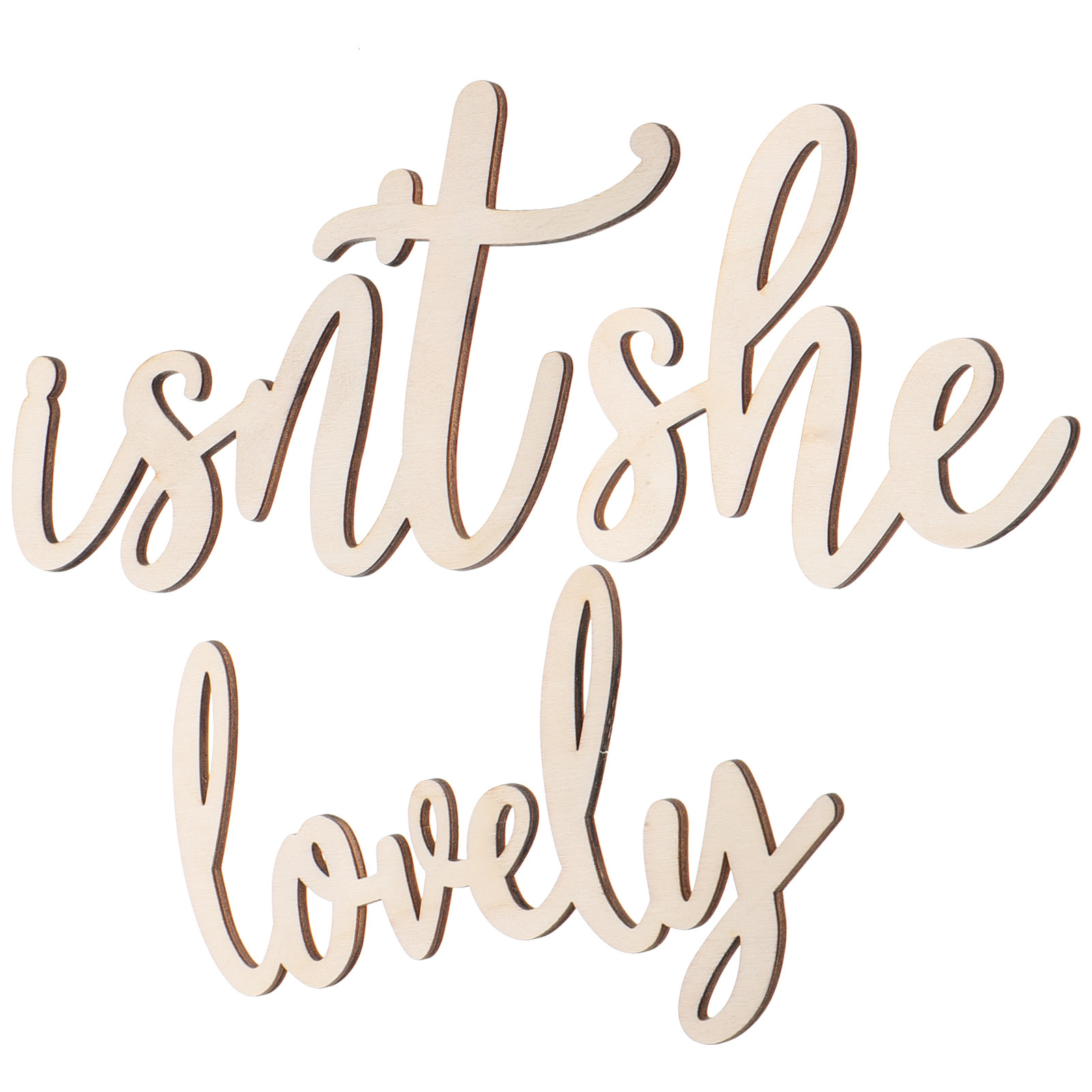 Wood Sign Wooden Wall Sticker  - đánh giá và giá Baby Nursery Sign