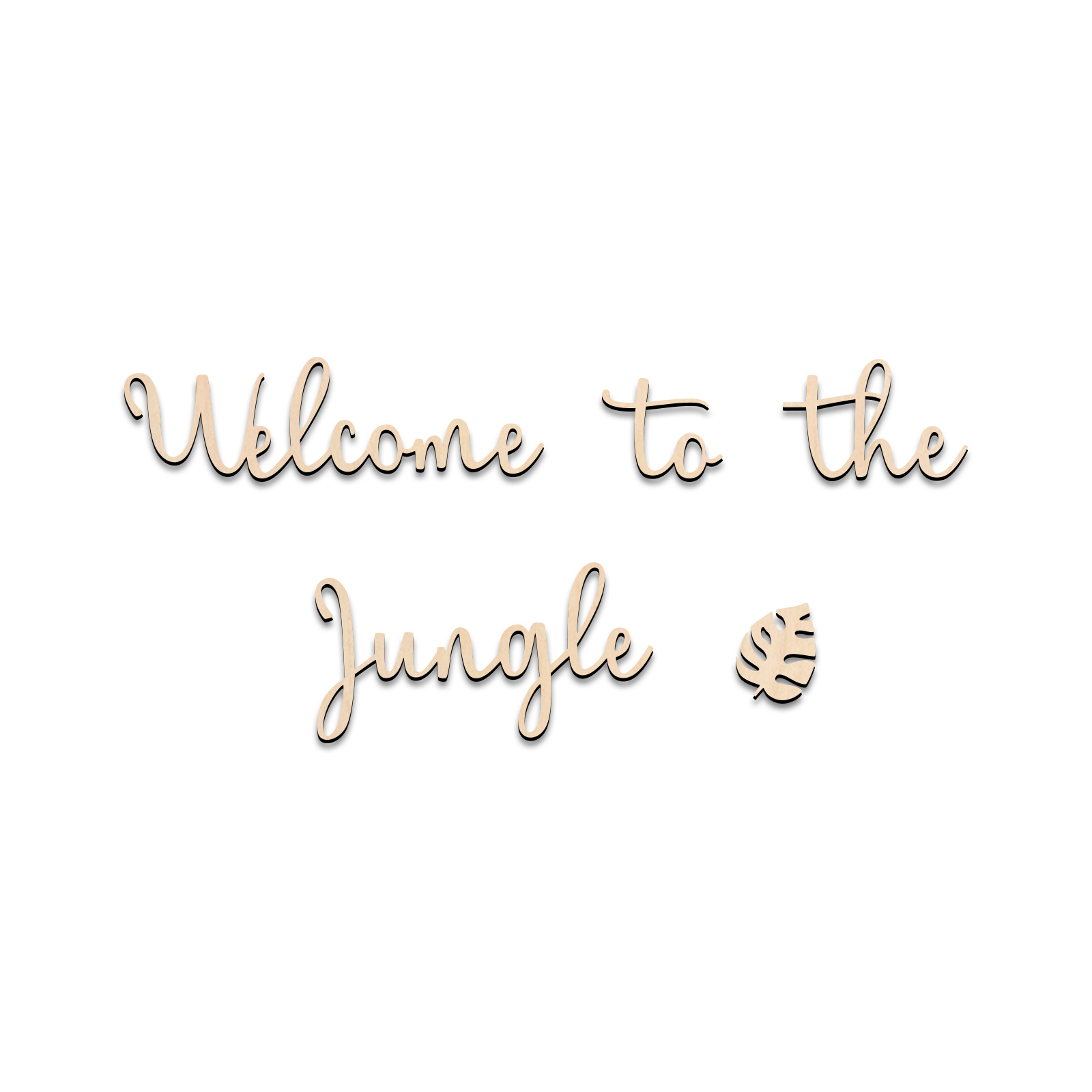 Welcome to the Jungle Wooden S - đánh giá và giá Baby Nursery Sign