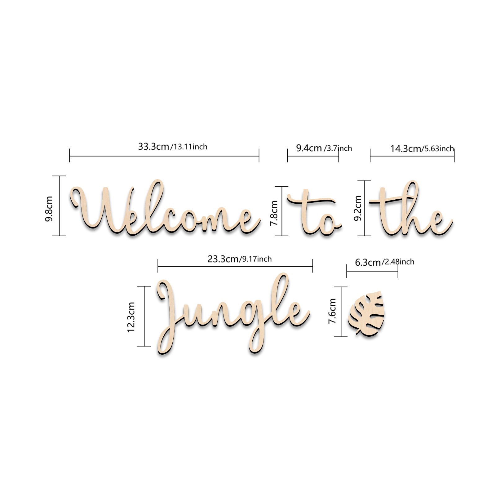 Welcome to the Jungle Wooden S - đánh giá và giá Baby Nursery Sign