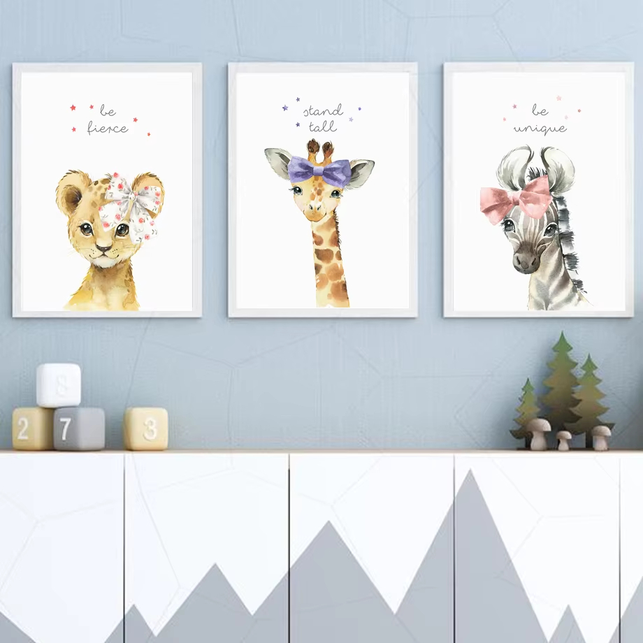 Lion Zebra Giraffe Elephant Hi - đánh giá và giá Baby Nursery Elephant