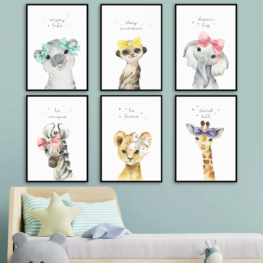 Lion Zebra Giraffe Elephant Hi - đánh giá và giá Baby Nursery Elephant