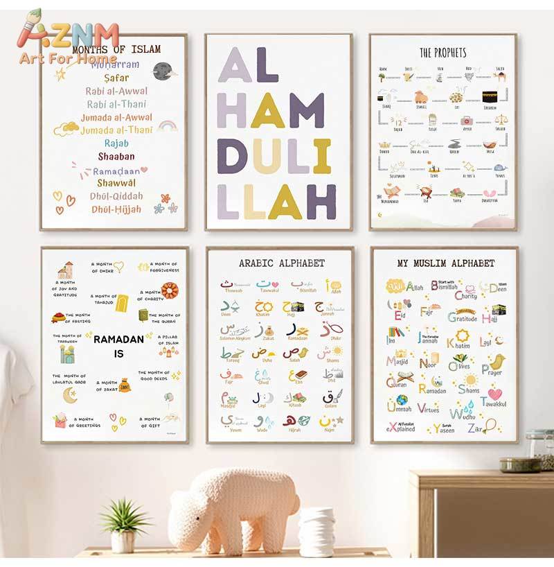 Islam Muslim Prophets Arabic A - đánh giá và giá Baby Nursery Paintings