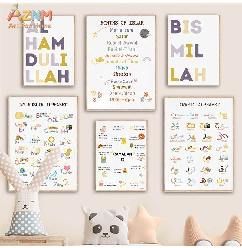 Islam Muslim Prophets Arabic A - đánh giá và giá Baby Nursery Paintings