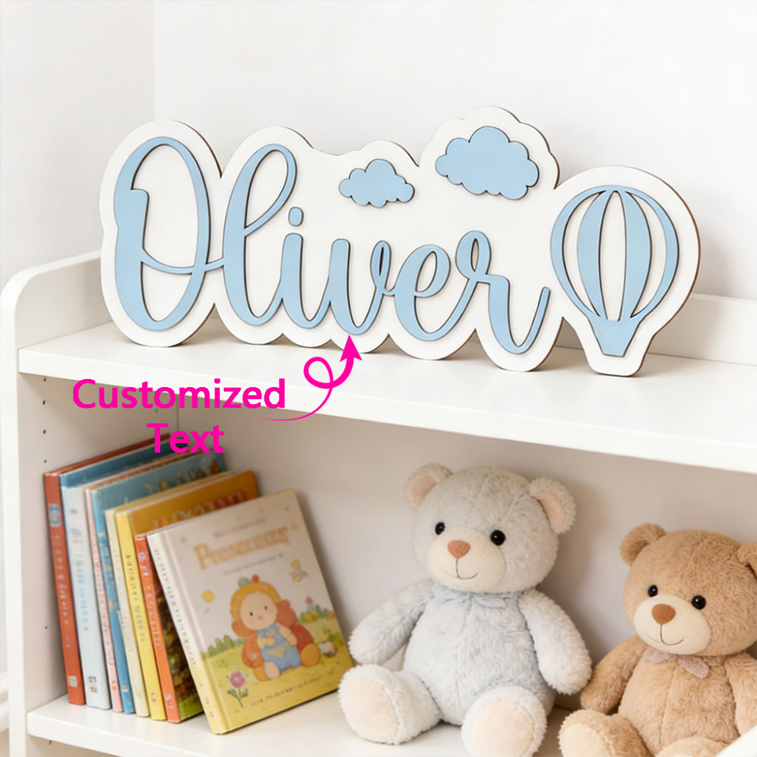 Personalized Hot Air Balloon & - đánh giá và giá Baby Nursery Sign