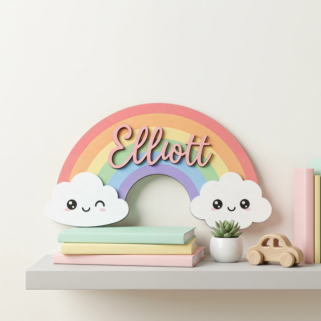 1Pc  Custom Cute Smiley Clouds - đánh giá và giá Baby Nursery